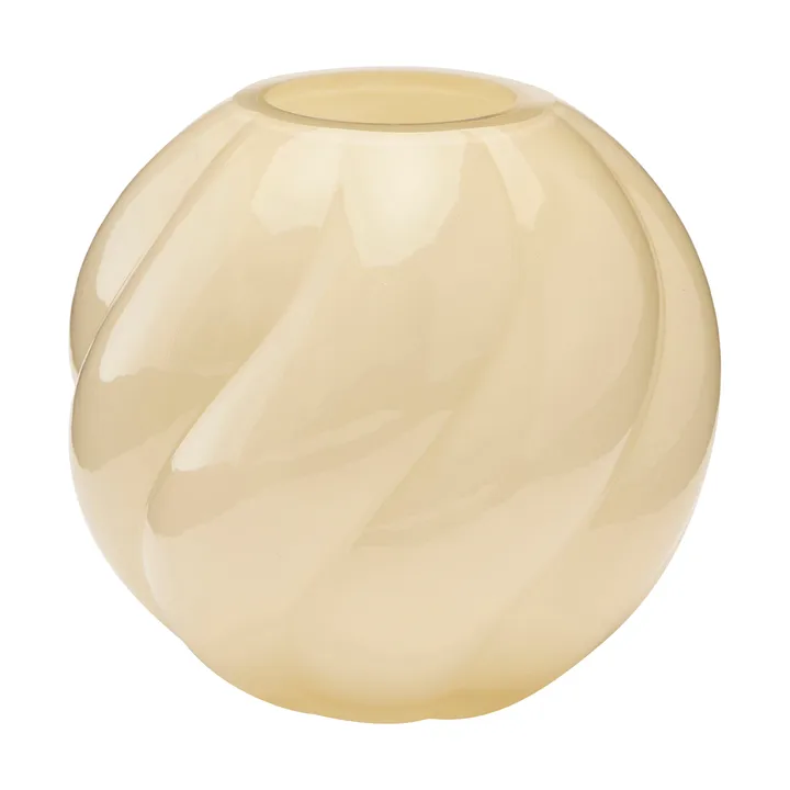 Vaso Twist Ball 12 cm - Butter yellow - Cooee Design