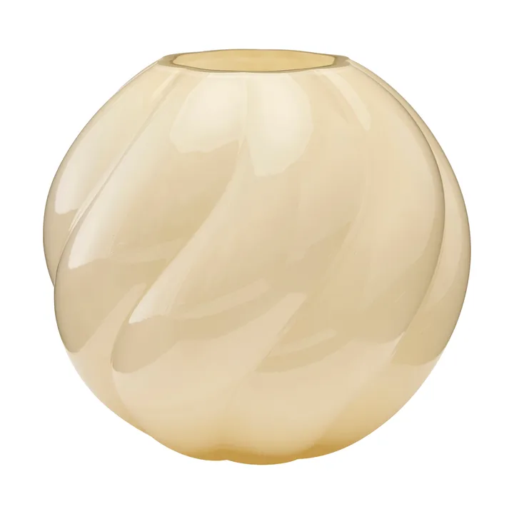 Vaso Twist ball 20 cm - Butter yellow - Cooee Design