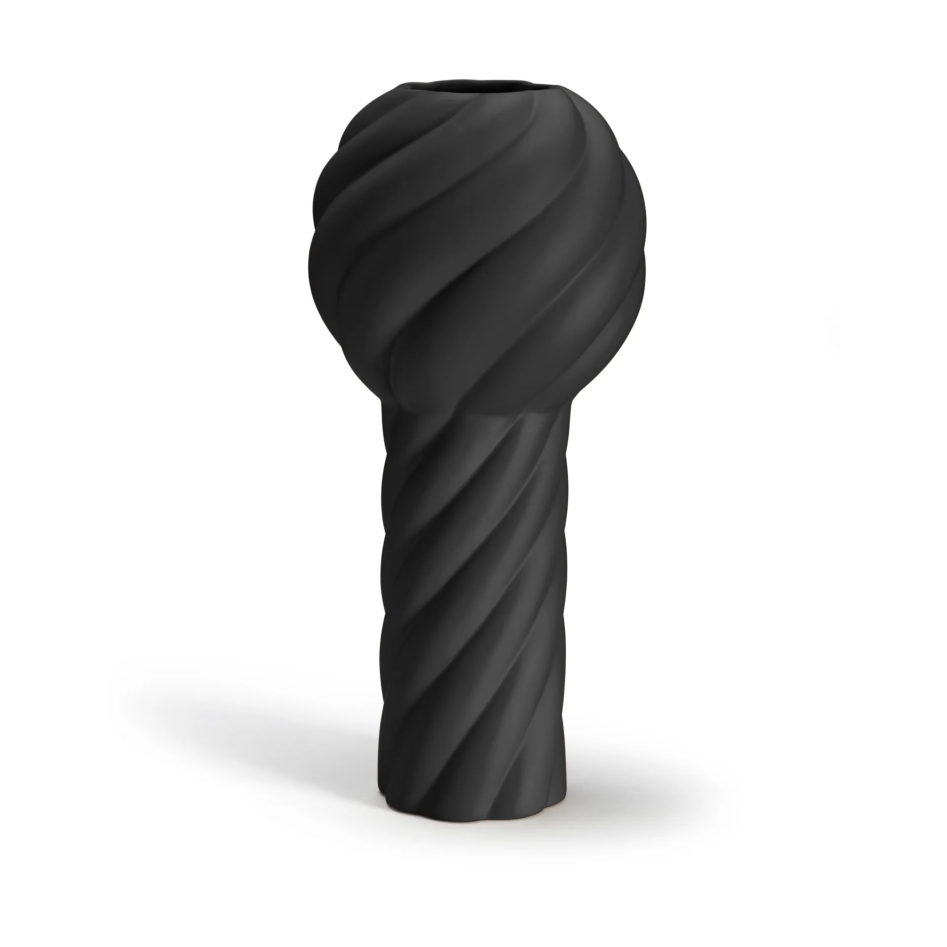 Vaso Twist pillar 34 cm, Black Cooee Design