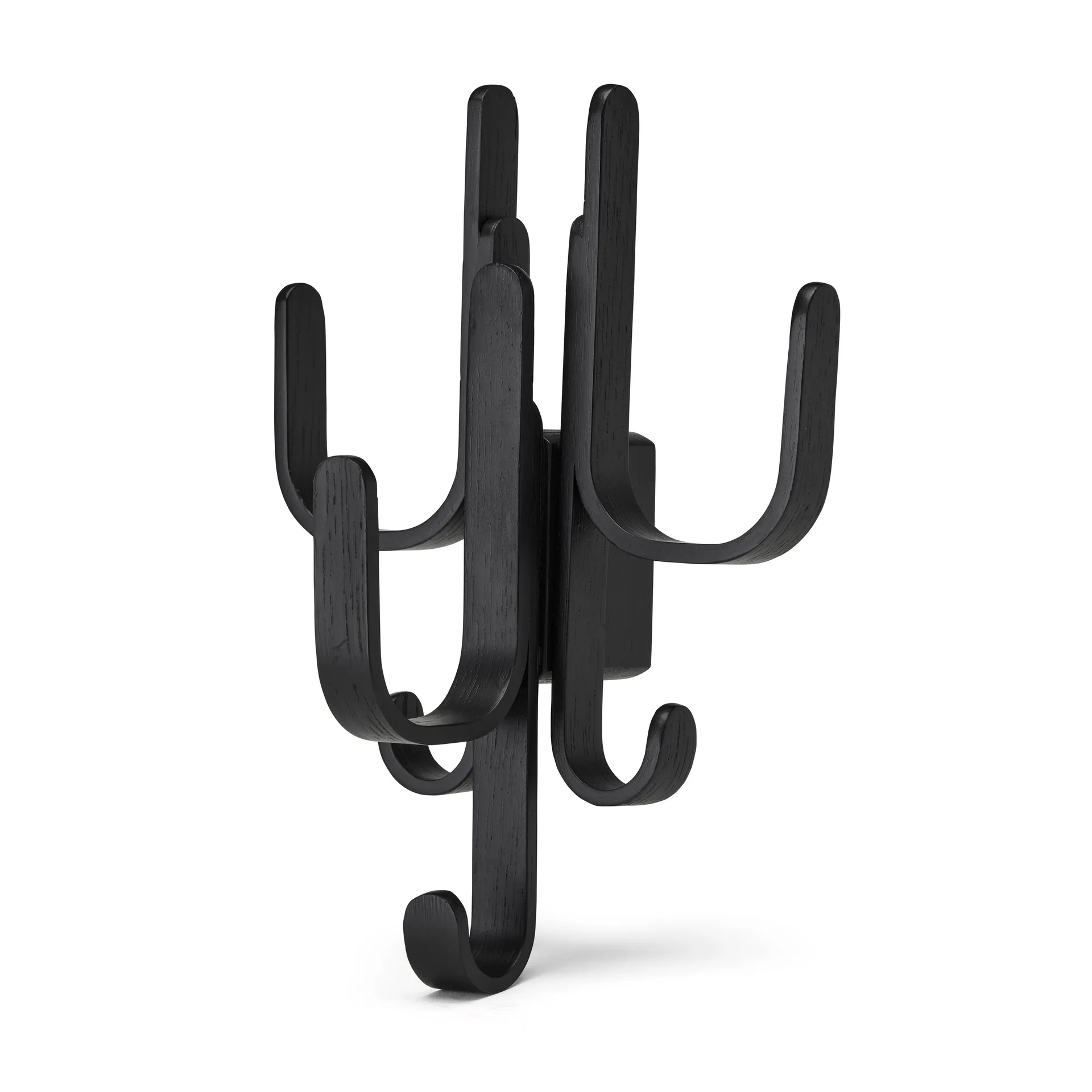 Woody 3 ganchos, Carvalho tingido preto Cooee Design