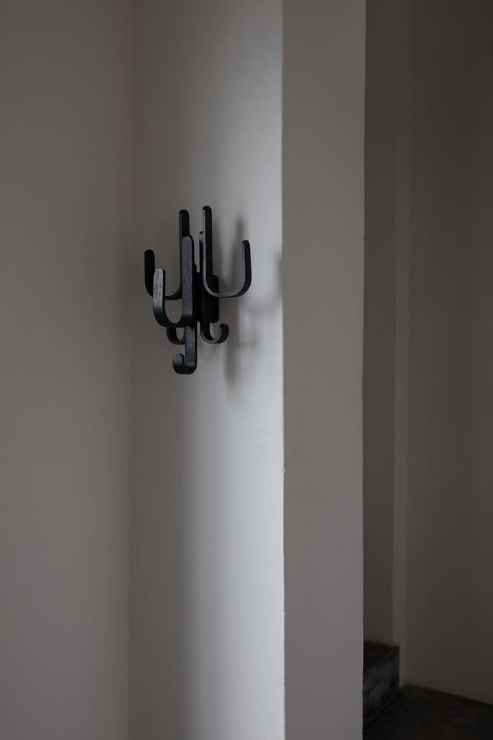 Woody 3 ganchos, Carvalho tingido preto Cooee Design