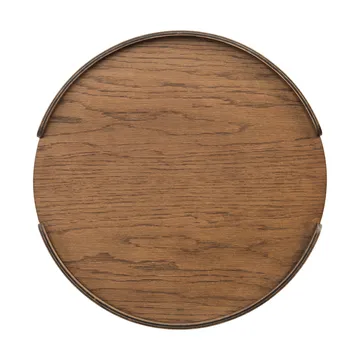 Woody bandeja - Carvalho escuro envernizado, Ø35 cm - Cooee Design