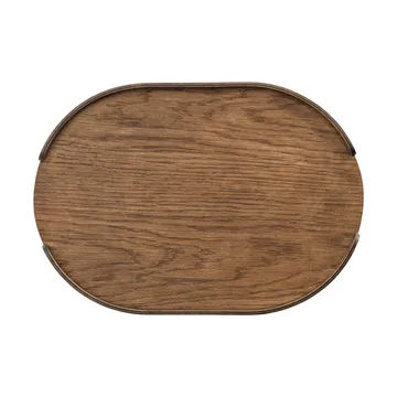 Woody bandeja - Carvalho escuro tingido, 28x40 cm - Cooee Design
