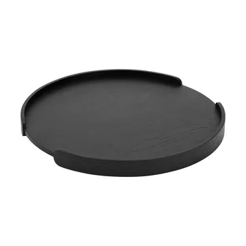 Woody bandeja - Carvalho tingido de preto, Ø35 cm - Cooee Design