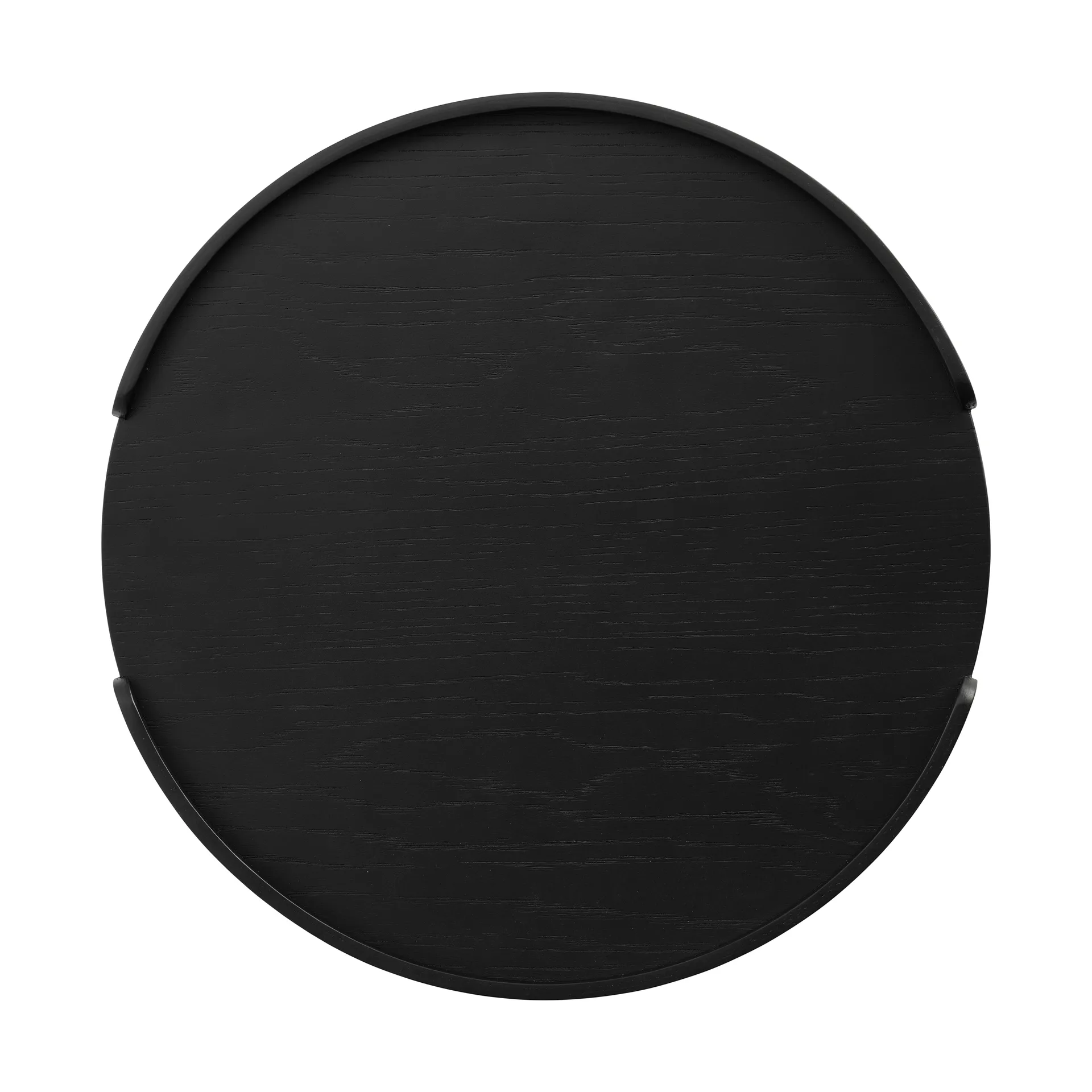 Woody bandeja, Carvalho tingido de preto, Ø35 cm Cooee Design