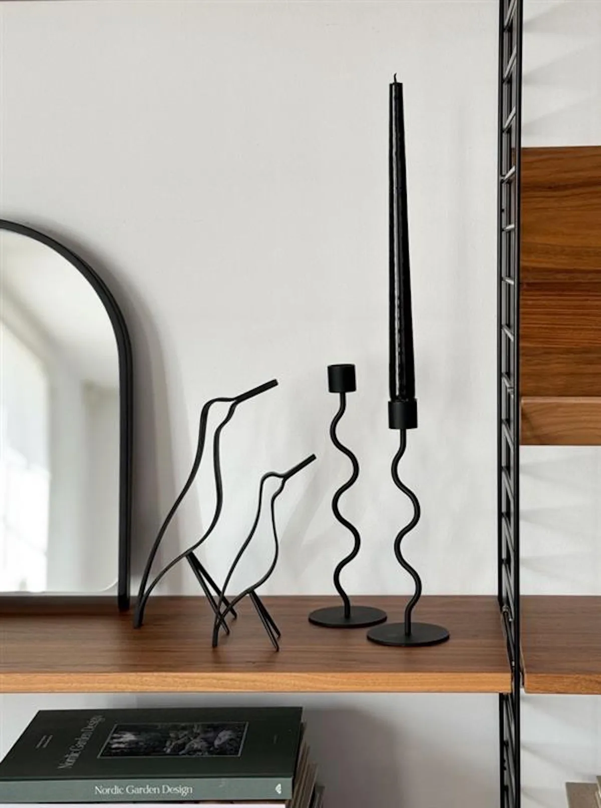 Woody Bird alta 18 cm, Carvalho manchado de preto Cooee Design