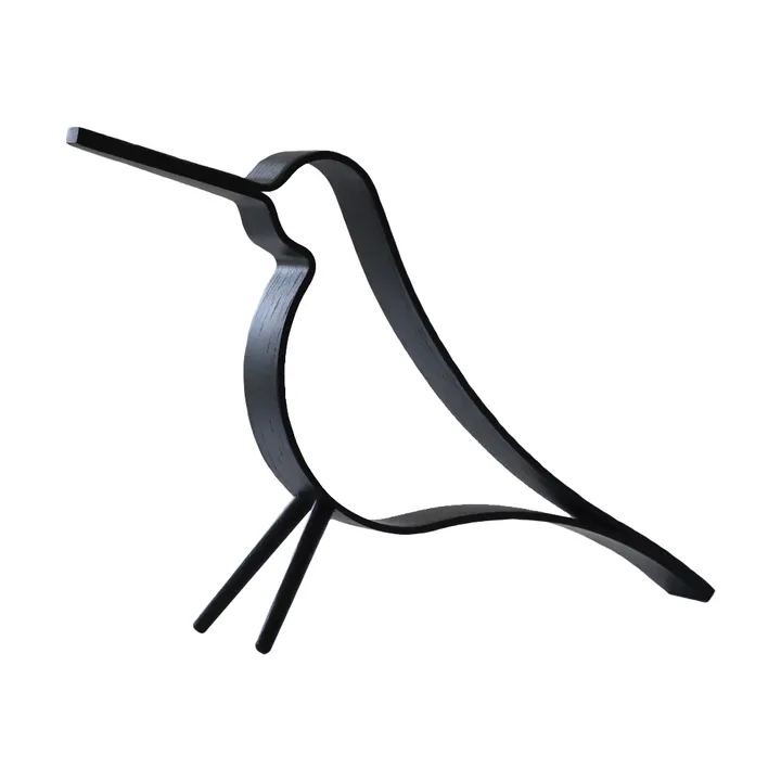Woody Bird grande - Carvalho pintado de preto - Cooee Design