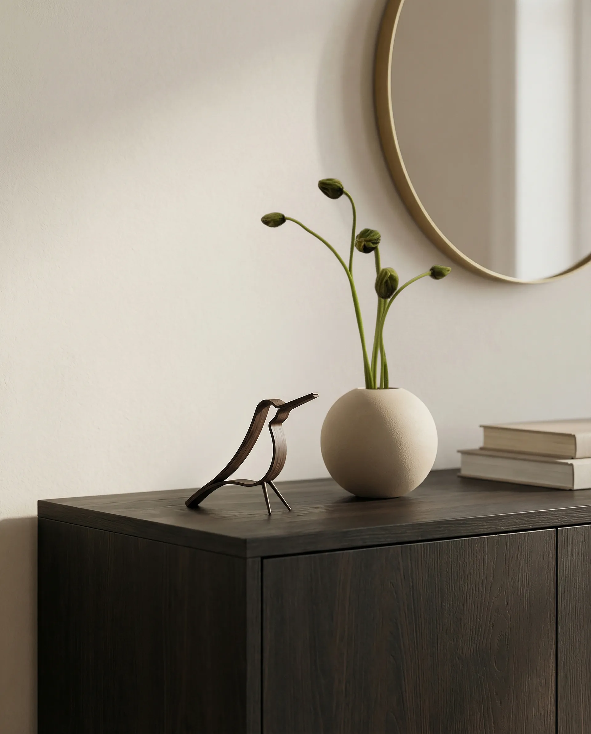 Woody Bird pequeno, Carvalho escurecido a betume Cooee Design