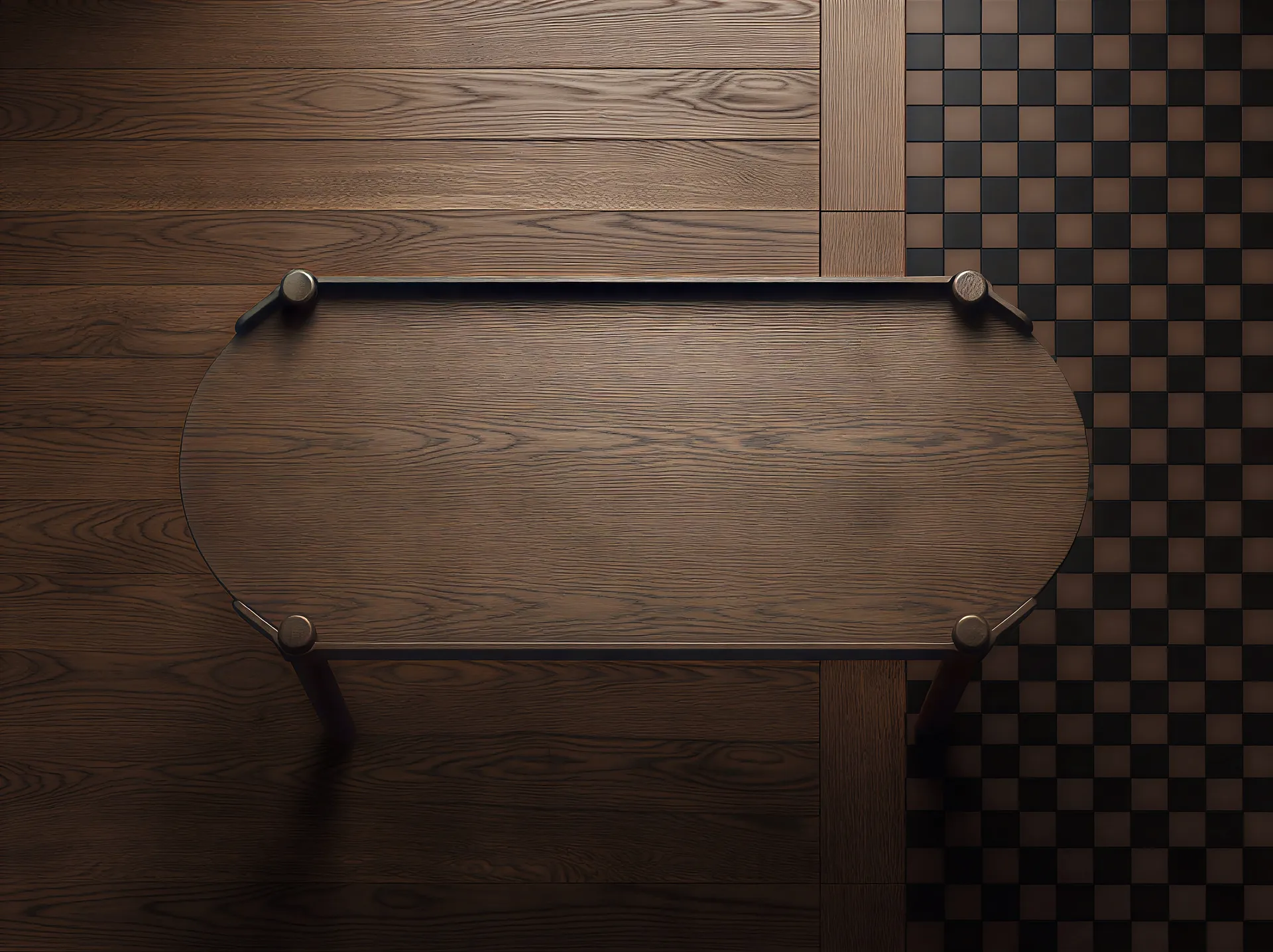 Woody mesa 50x105 cm, Carvalho tingido escuro Cooee Design