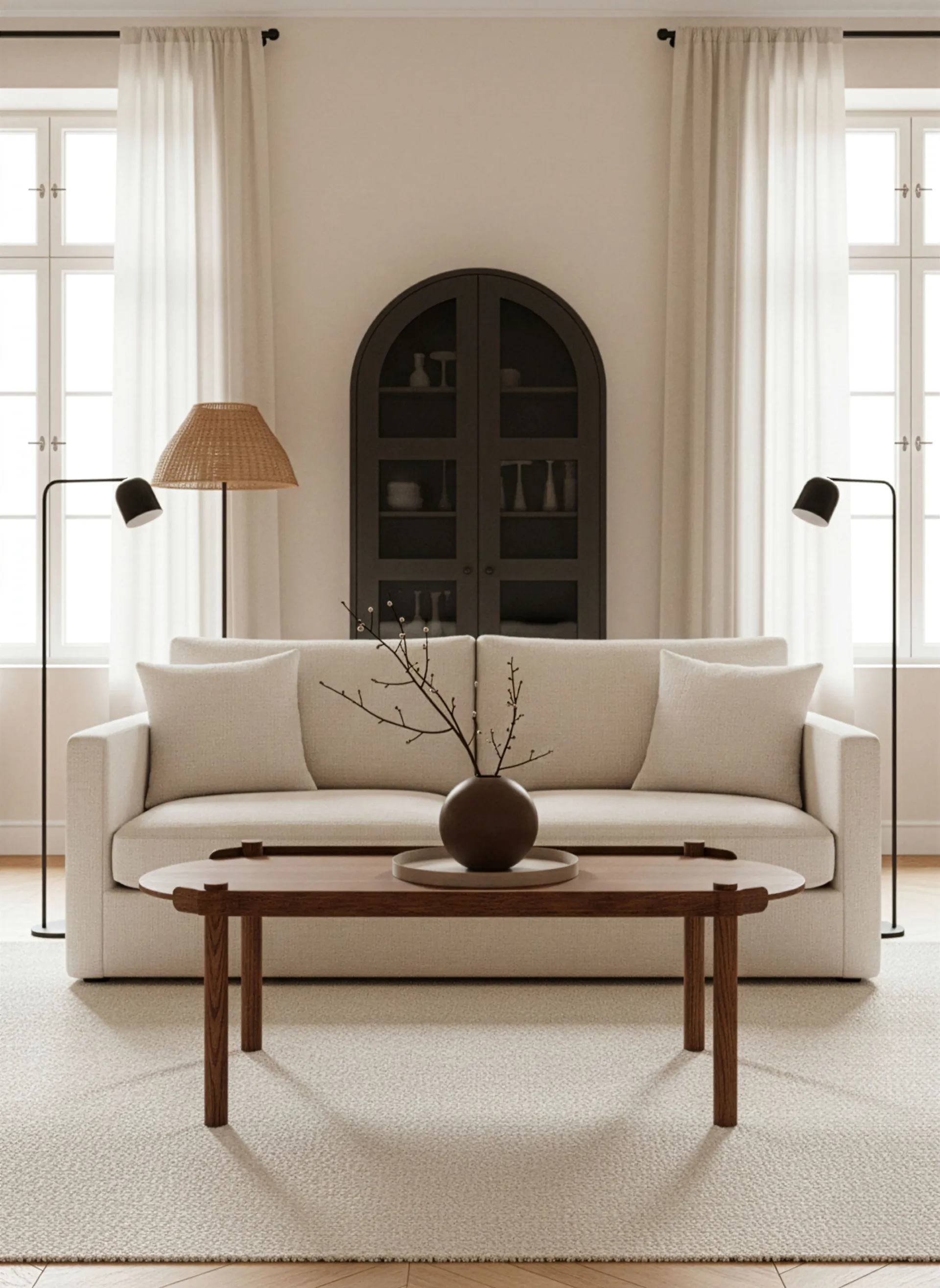 Woody mesa 50x105 cm, Carvalho tingido escuro Cooee Design