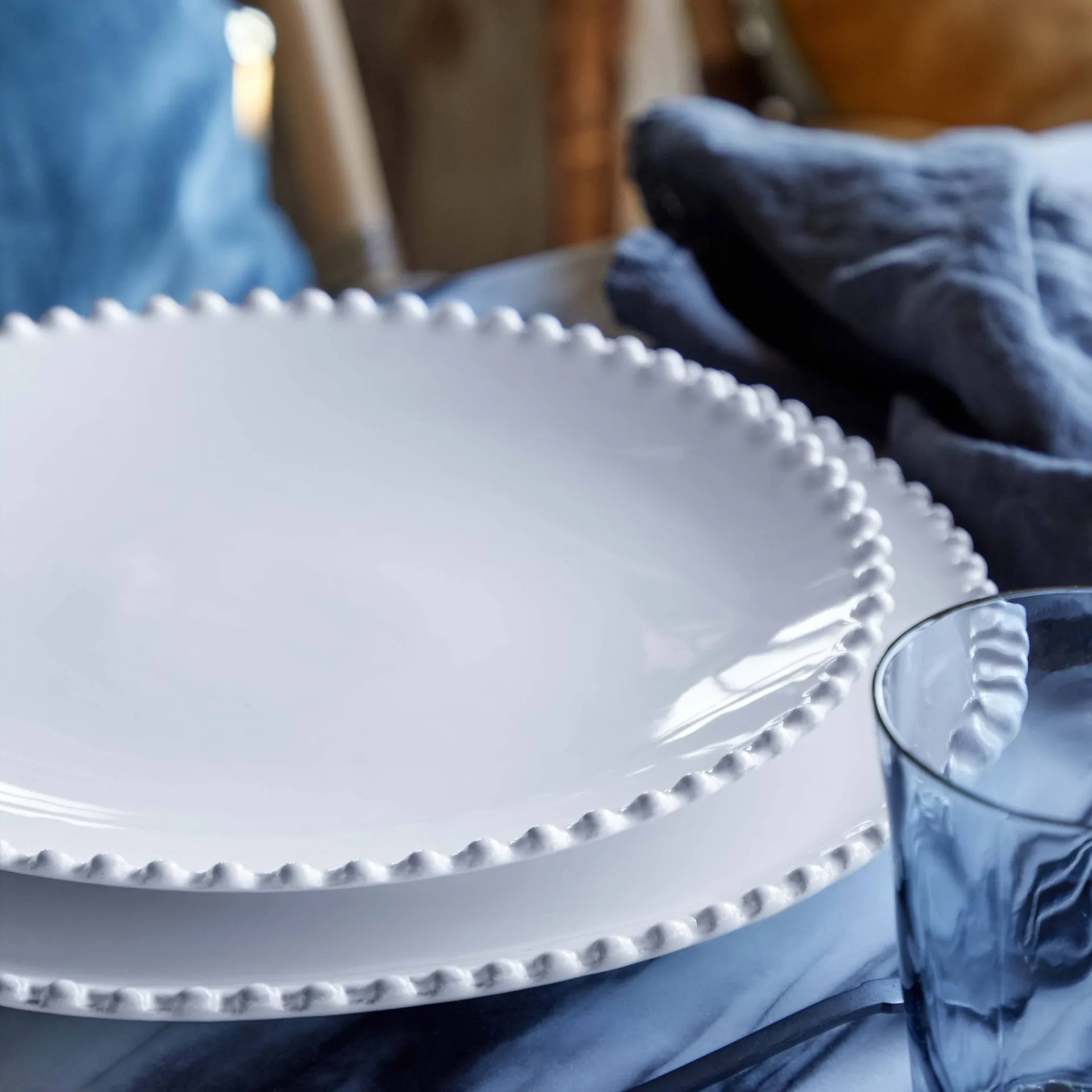 Pearl prato raso, Branco, Ø28 cm Costa Nova
