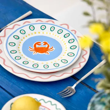 Summer Bliss prato de sobremesa - Crab, Ø22 cm - Costa Nova