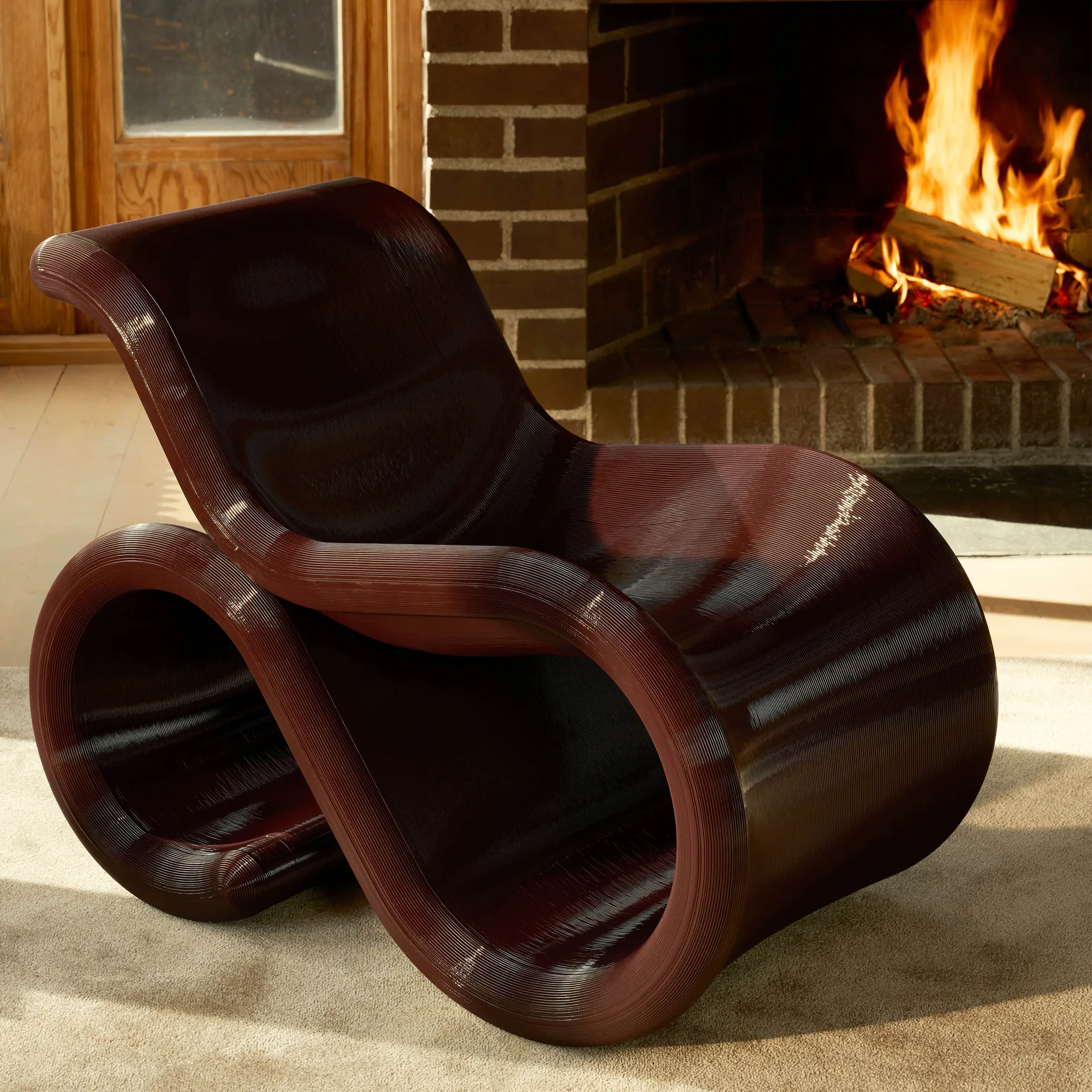 Cadeira lounge Éclair, Cereja Crème Atelier