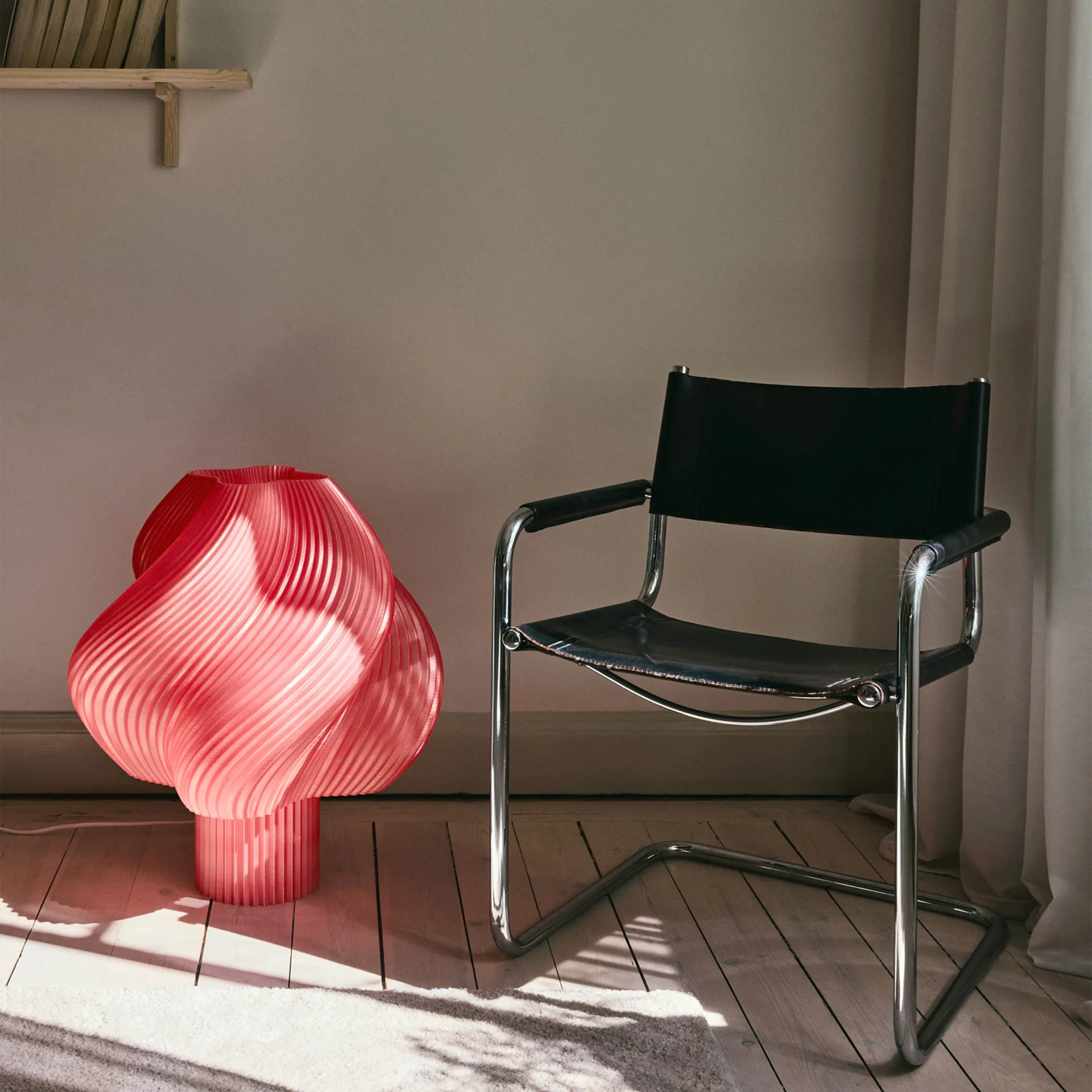 Candeeiro de chão Soft Serve, Peach Sorbet, Mega, 63 cm Crème Atelier