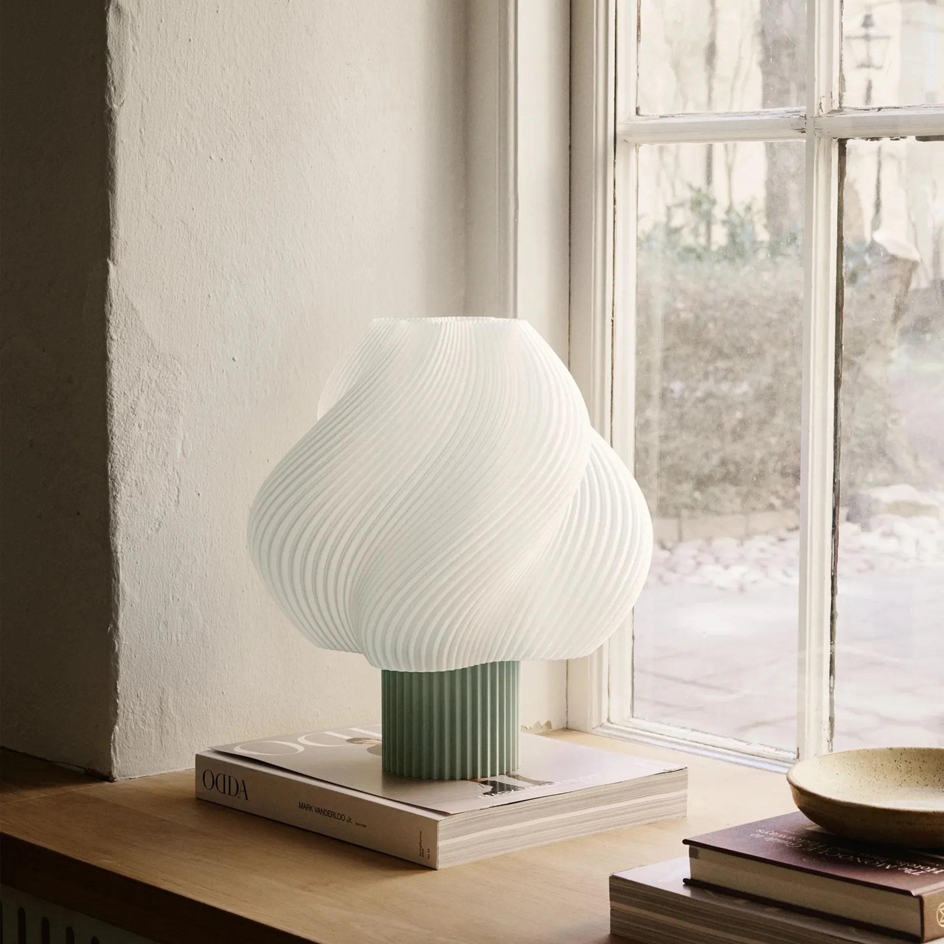 Soft Serve candeeiro de mesa, Matcha, Grande, 34 cm Crème Atelier