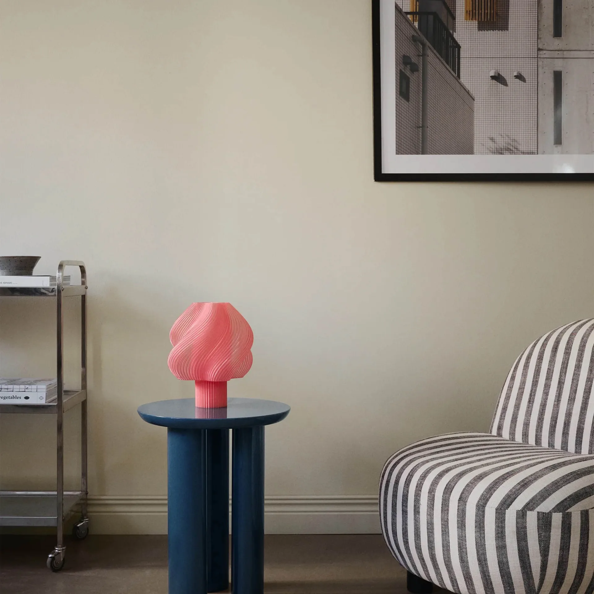 Soft Serve candeeiro de mesa, Peach sorbet, Regular, 26 cm Crème Atelier