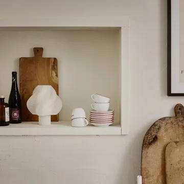 Soft Serve candeeiro de mesa portátil - Baunilha, 23 cm - Crème Atelier