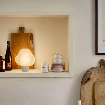 Soft Serve candeeiro de mesa portátil - Baunilha, 23 cm - Crème Atelier