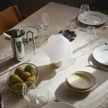 Soft Serve candeeiro de mesa portátil - Baunilha, 23 cm - Crème Atelier