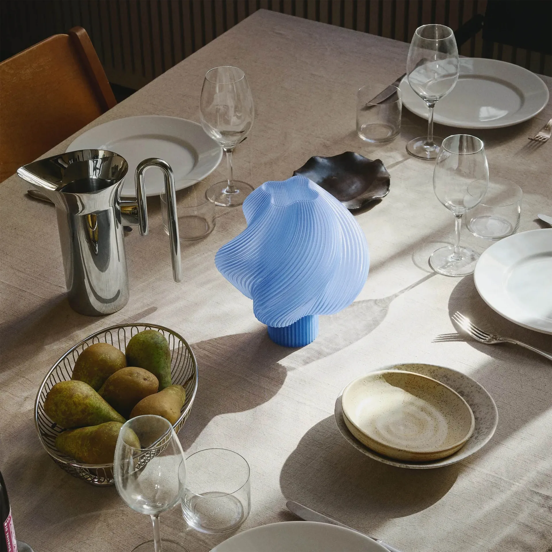 Soft Serve candeeiro de mesa portátil, Blueberry sorbet, 23 cm Crème Atelier