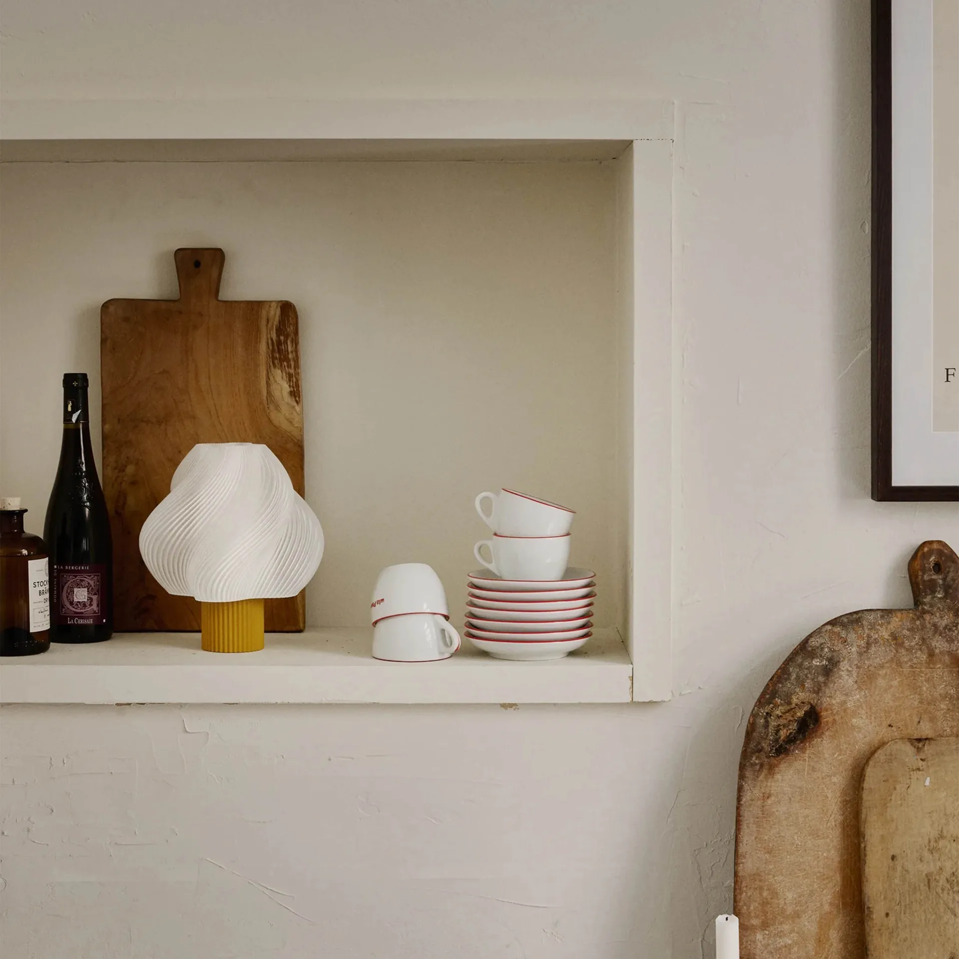 Soft Serve candeeiro de mesa portátil, Cloudberry, 23 cm Crème Atelier