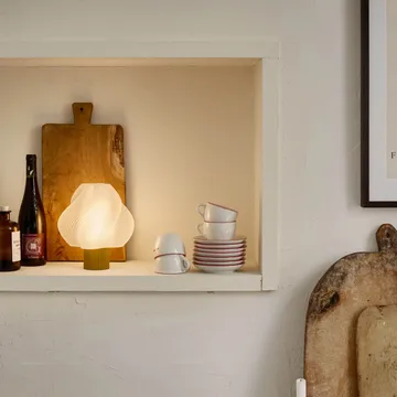 Soft Serve candeeiro de mesa portátil - Cloudberry, 23 cm - Crème Atelier