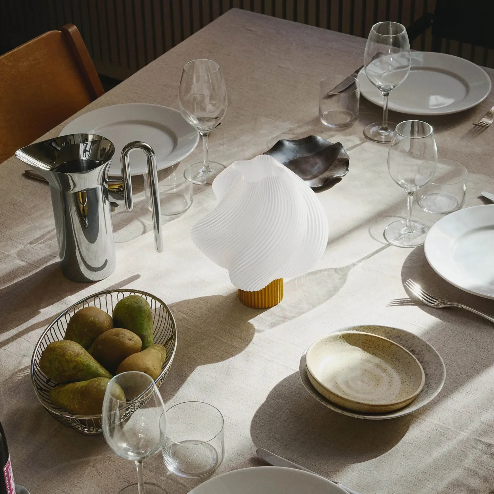 Soft Serve candeeiro de mesa portátil, Cloudberry, 23 cm Crème Atelier