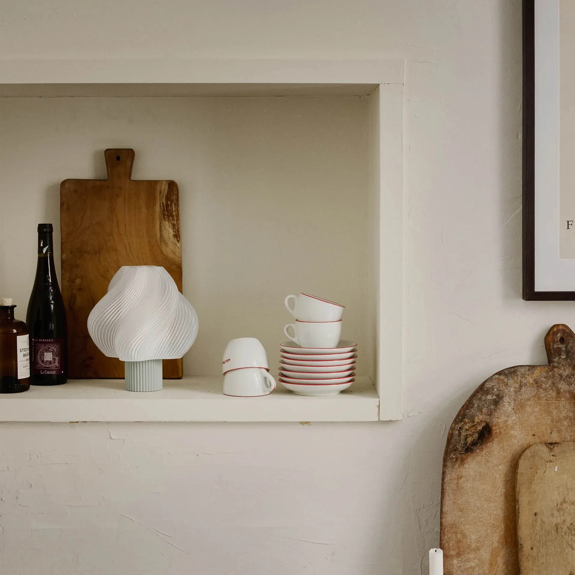 Soft Serve candeeiro de mesa portátil, Matcha, 23 cm Crème Atelier