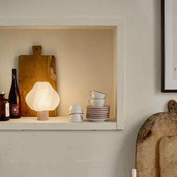 Soft Serve candeeiro de mesa portátil - Morango silvestre, 23 cm - Crème Atelier