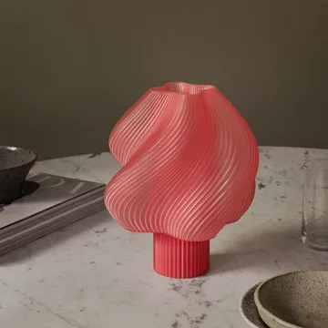 Soft Serve candeeiro de mesa portátil - Sorbete de pêssego, 23 cm - Crème Atelier