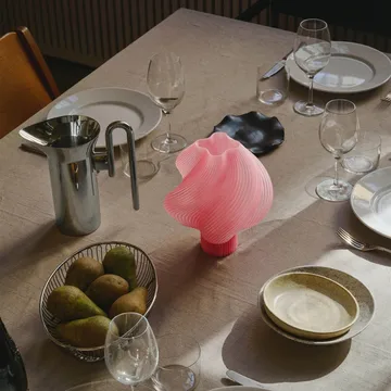 Soft Serve candeeiro de mesa portátil - Sorbete de pêssego, 23 cm - Crème Atelier