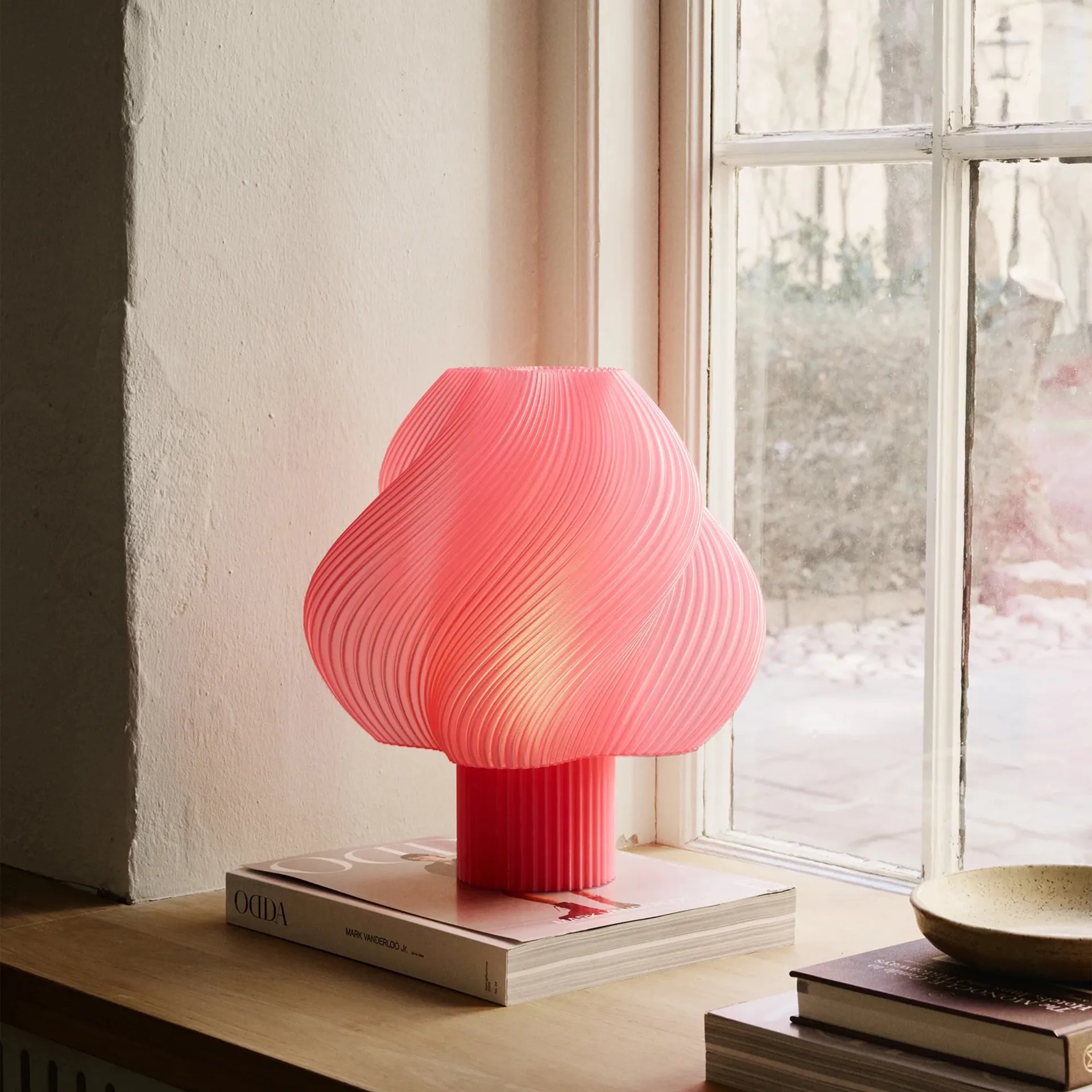 Soft Serve candeeiro de mesa, Sorvete de pêssego, Grande, 34 cm Crème Atelier