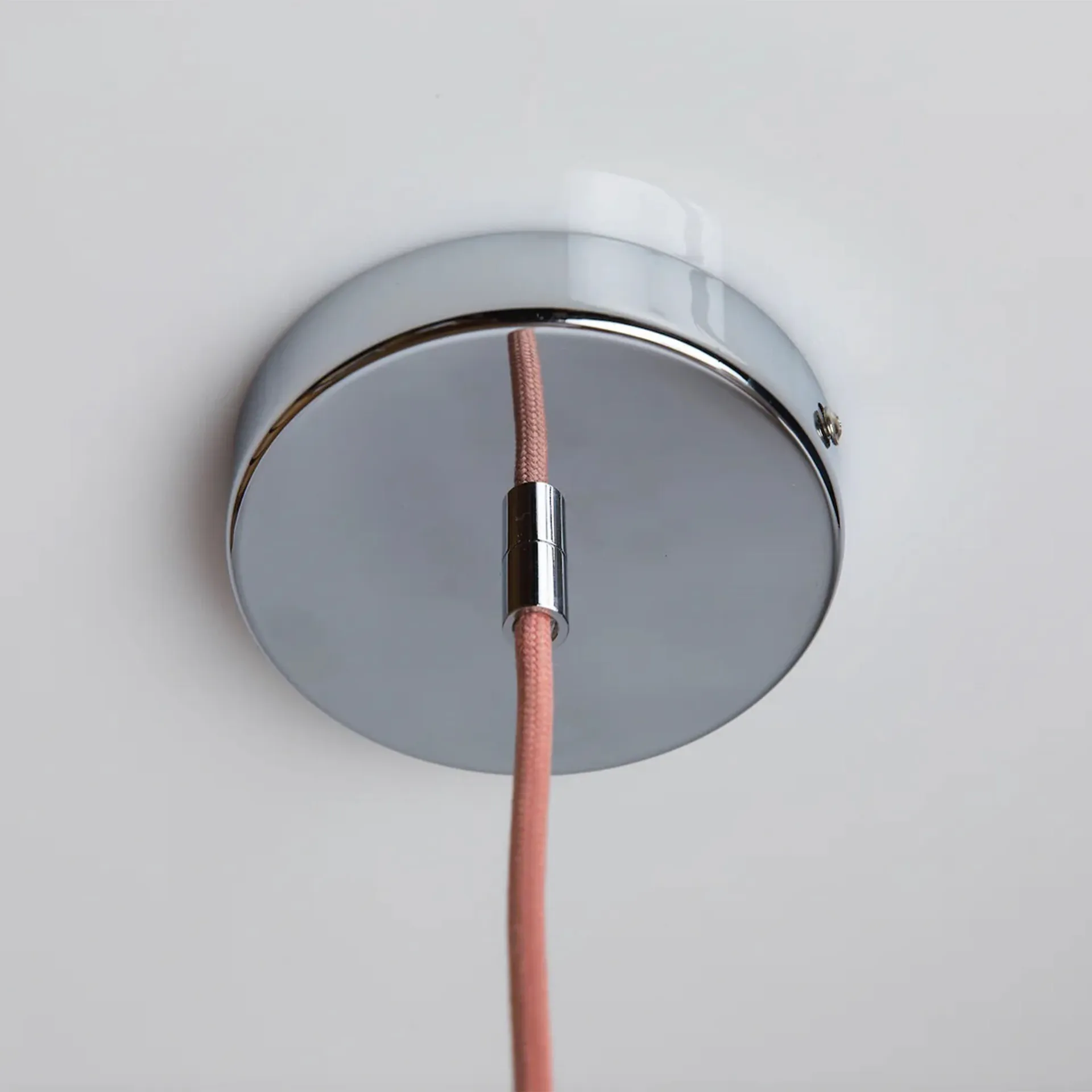 Soft Serve pendente, Peach sorbet-chrome, 01, 20 cm Crème Atelier