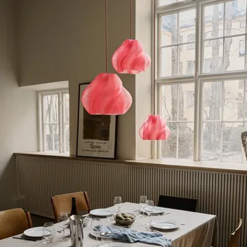 Soft Serve pendente - Peach sorbet-chrome, 01, 20 cm - Crème Atelier