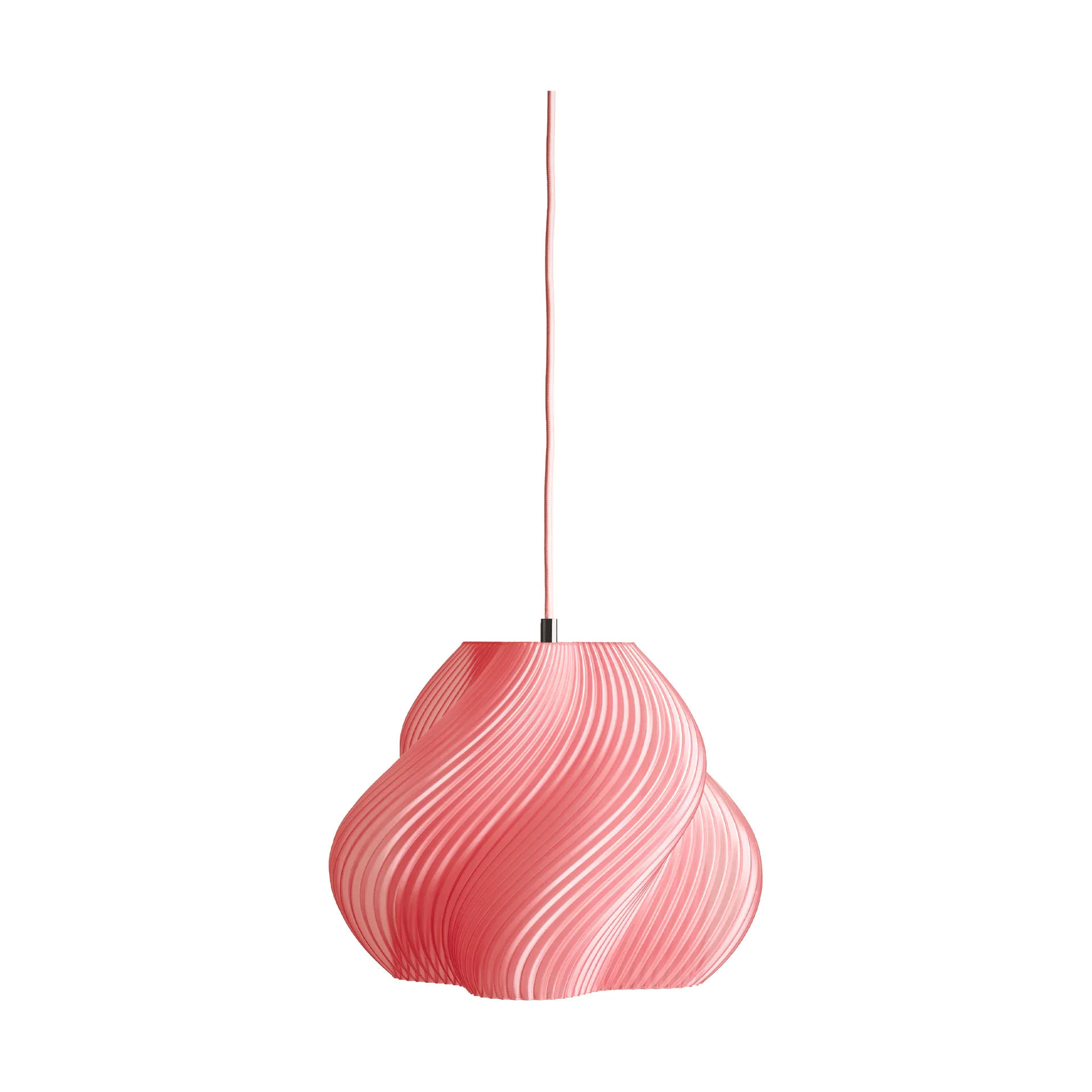 Soft Serve pendente, Peach sorbet-chrome, 02, 25 cm Crème Atelier