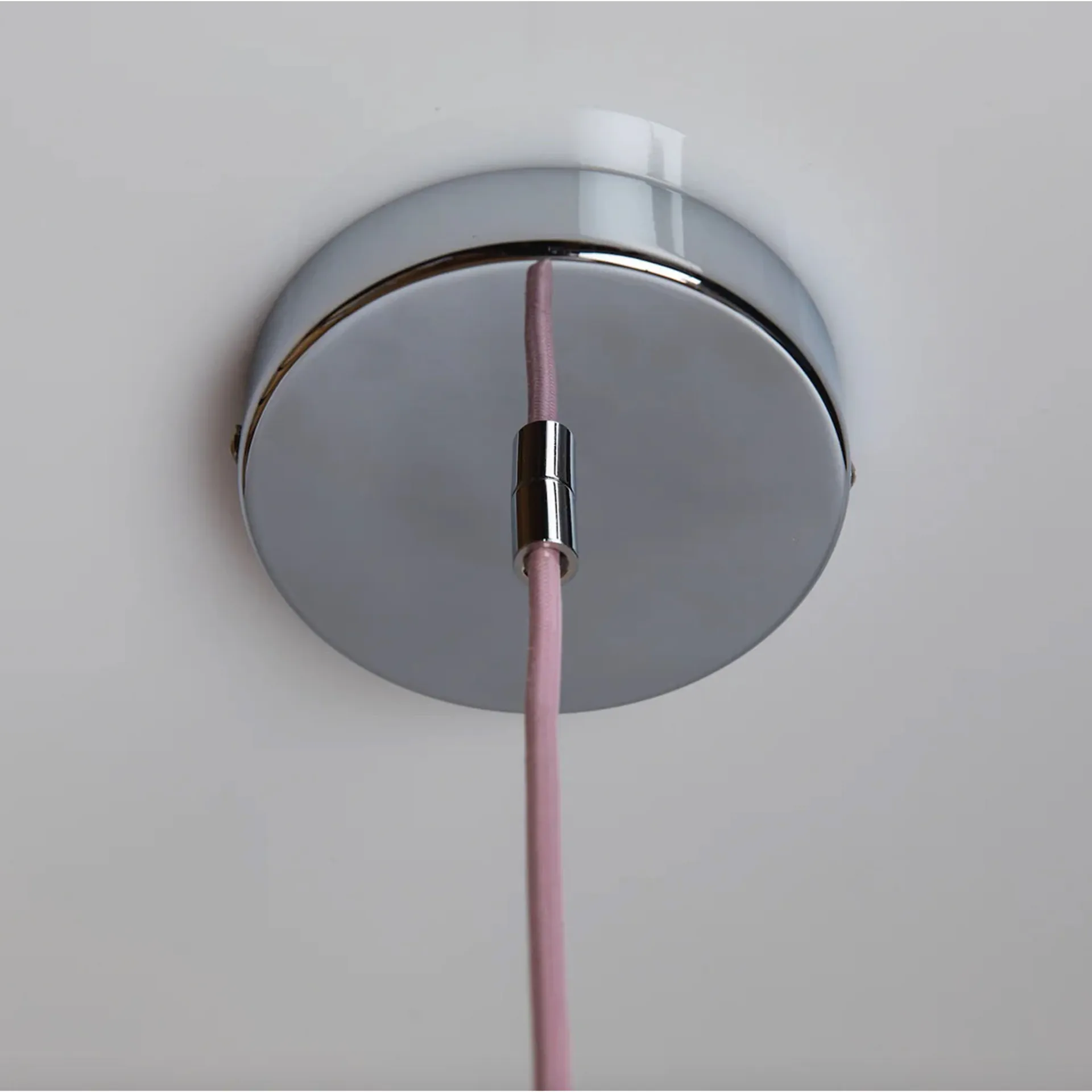 Soft Serve pendente, Rose sorbet-chrome, 01, 20 cm Crème Atelier