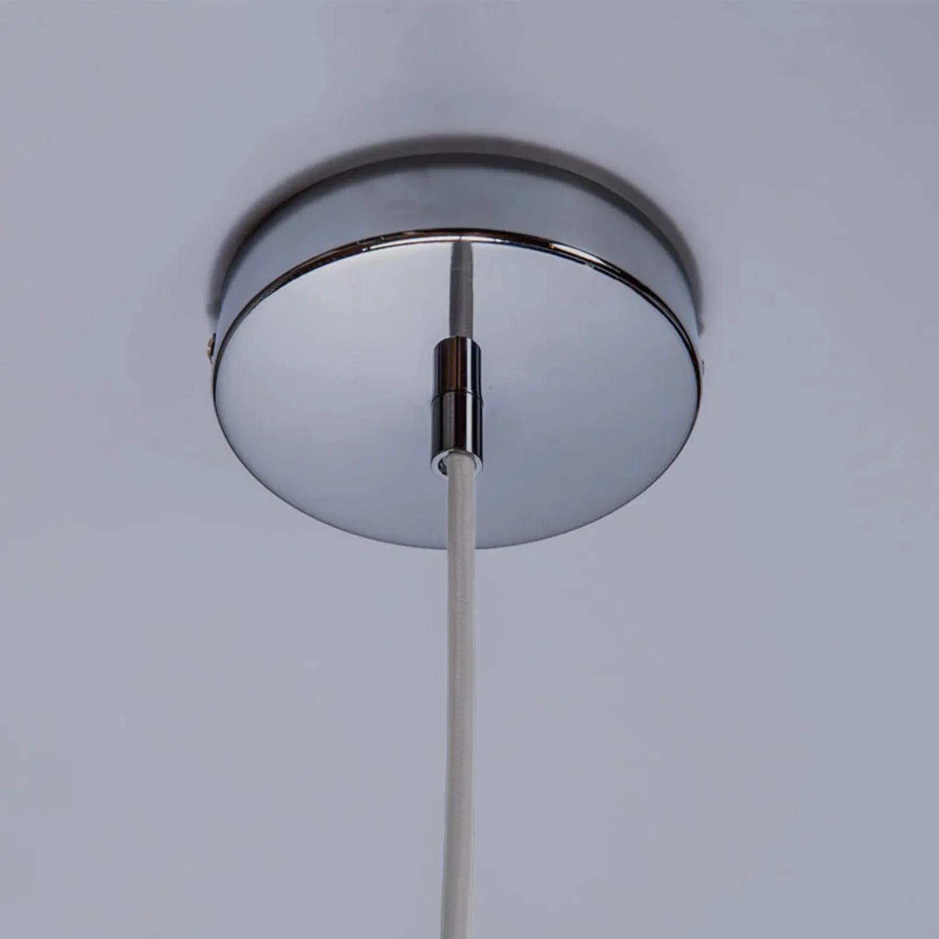 Soft Serve pendente, White-chrome, 01, 20 cm Crème Atelier