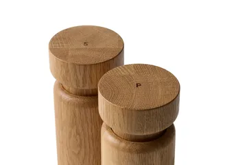 Conjunto de moinhos de sal e pimenta Helsinki - Carvalho, mini, 2 peças - Crushgrind
