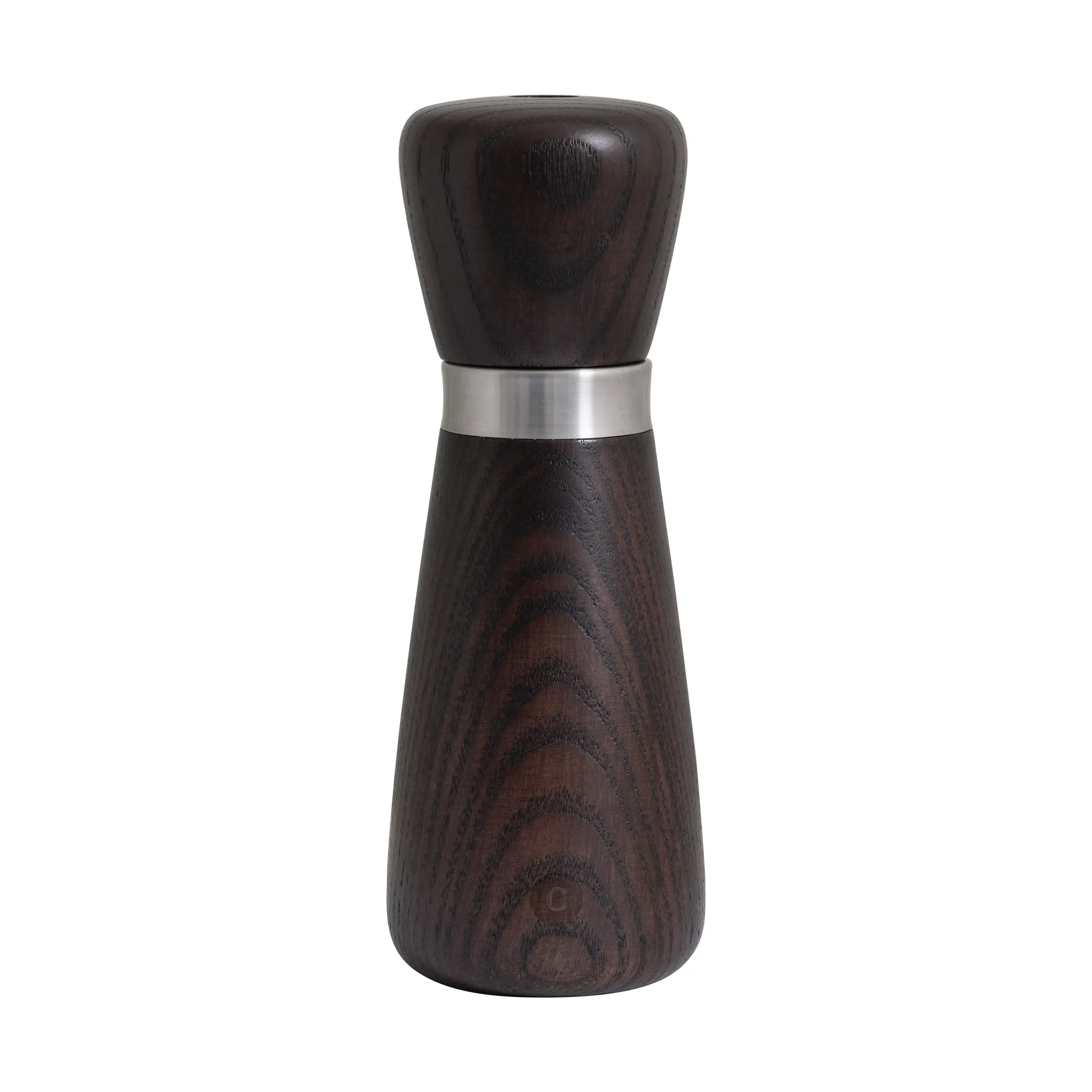 Moinho de especiarias Kyoto, Vidrado castanho, cinzeiro FSC, 17 cm Crushgrind