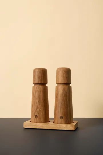 Suporte para moinhos de especiarias Tabletopper - carvalho FSC - Crushgrind