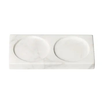 Suporte para moinhos de especiarias Tabletopper - mármore branco - Crushgrind