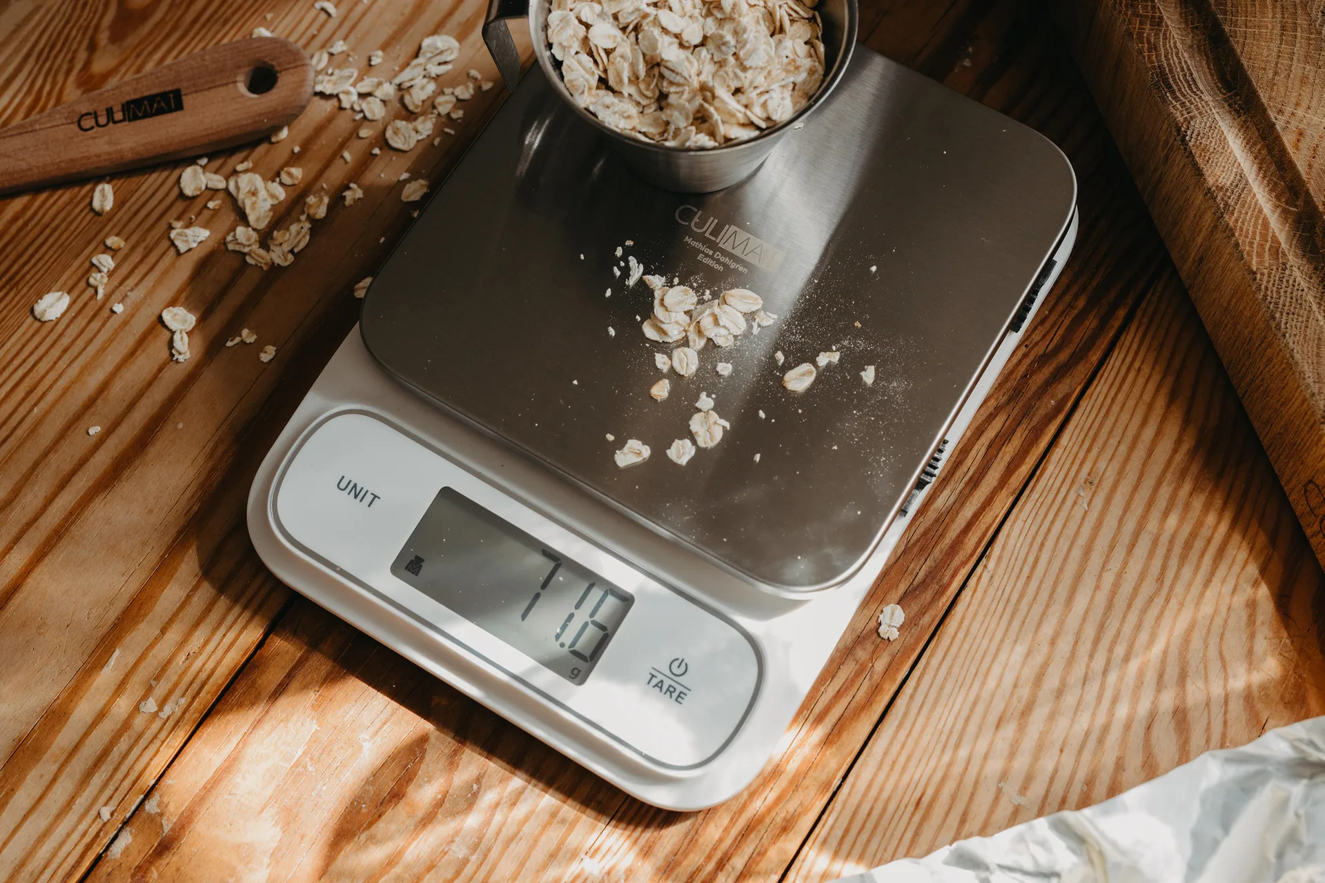Digital balança de cozinha à prova de água, Branco-prateado Culimat