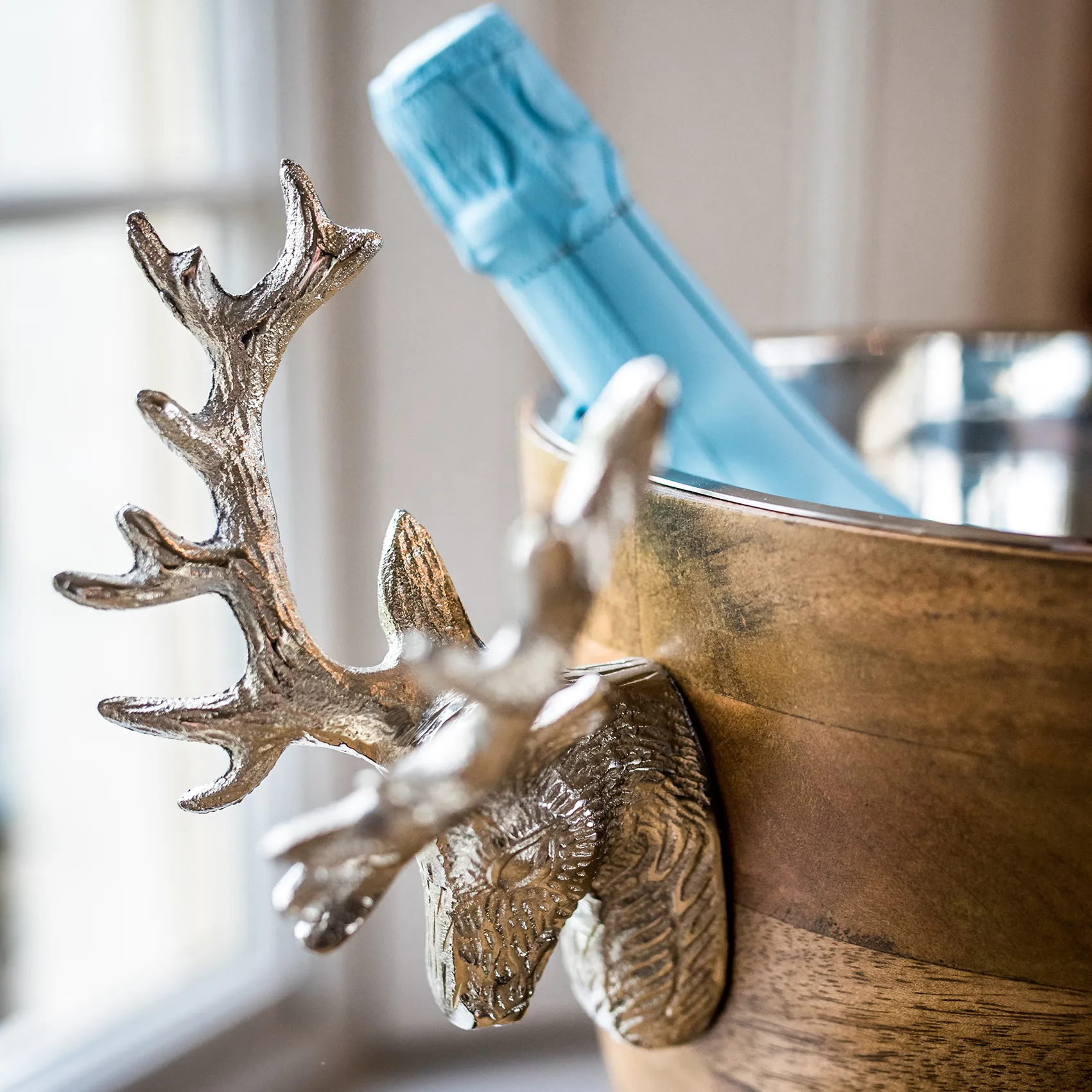 Balde refrigerador de madeira de mangueira Huntsman, 20 cm Culinary Concepts