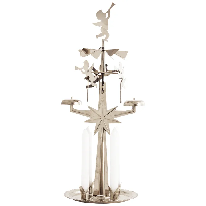 Carrilhão de anjos original - Silver, 28 cm - Dala Industrier