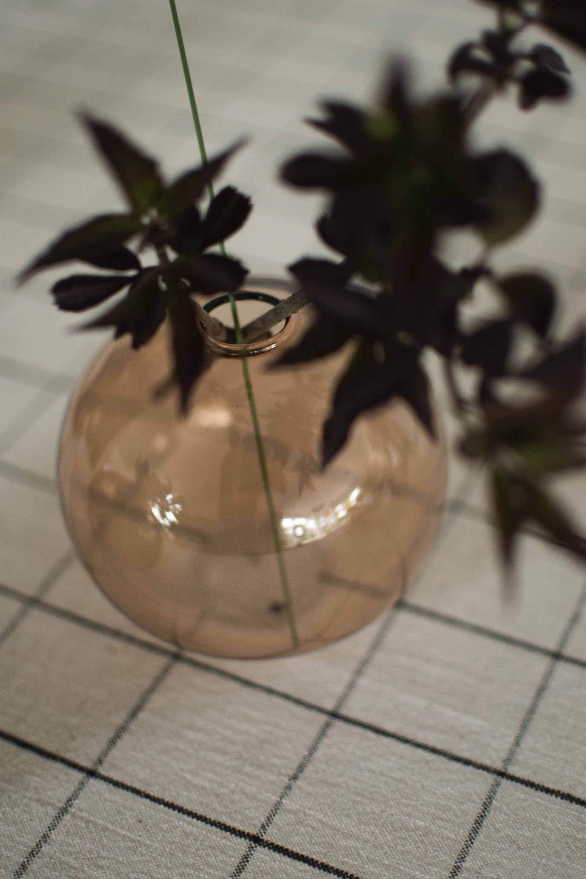 Ball vaso Ø10 cm, Bege DBKD