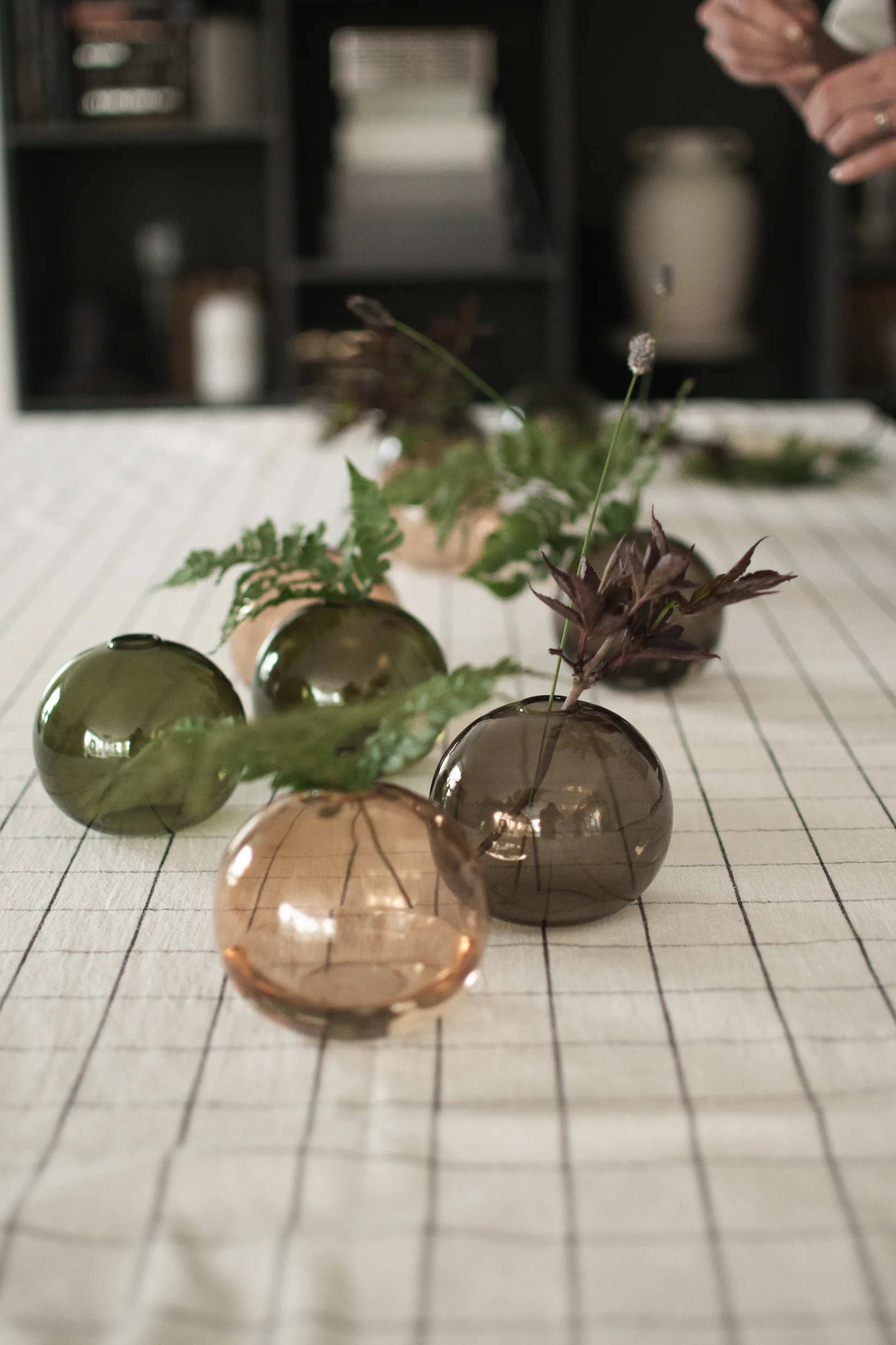 Ball vaso Ø10 cm, Castanho DBKD