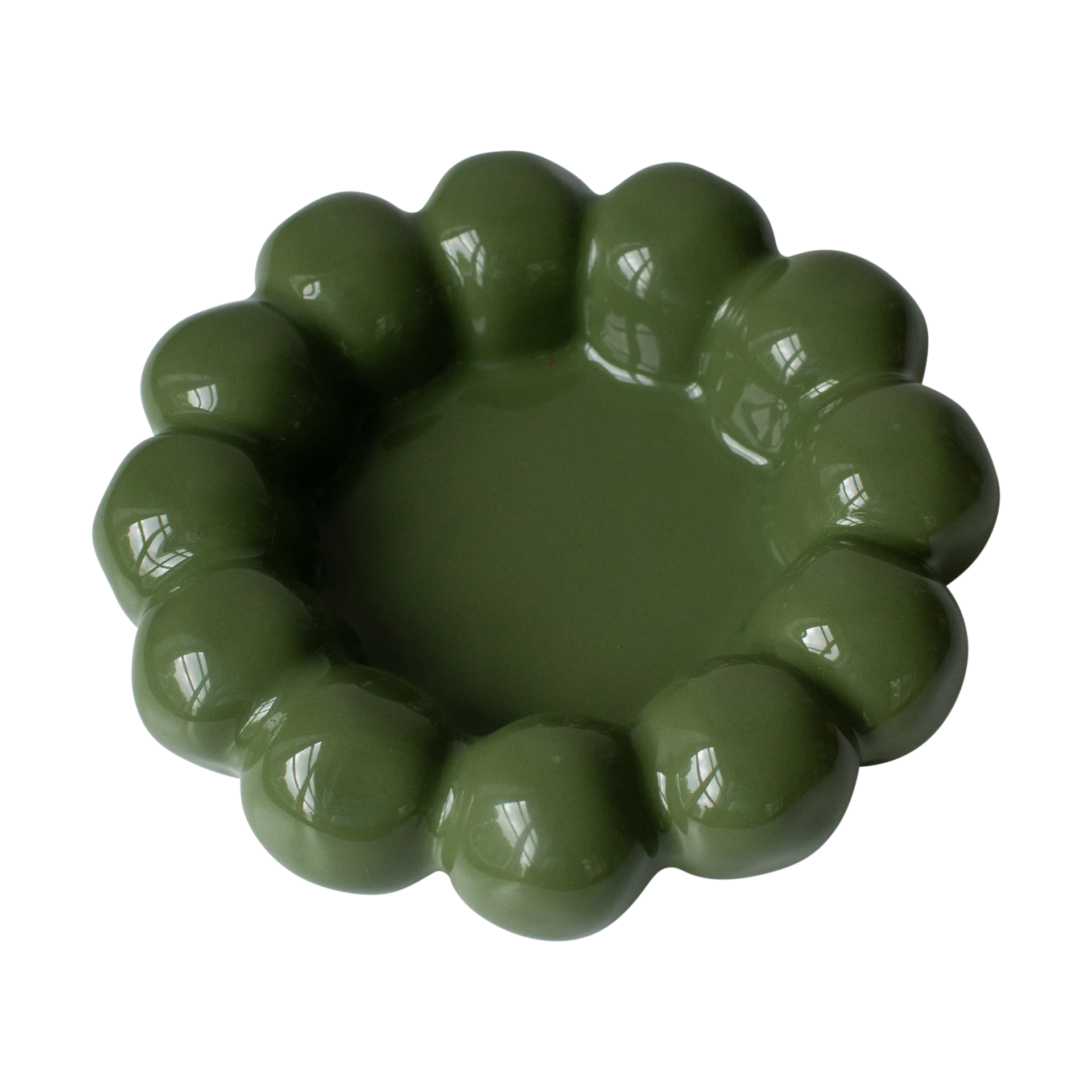 Bright base para velas Ø17 cm, Verde brilhante DBKD