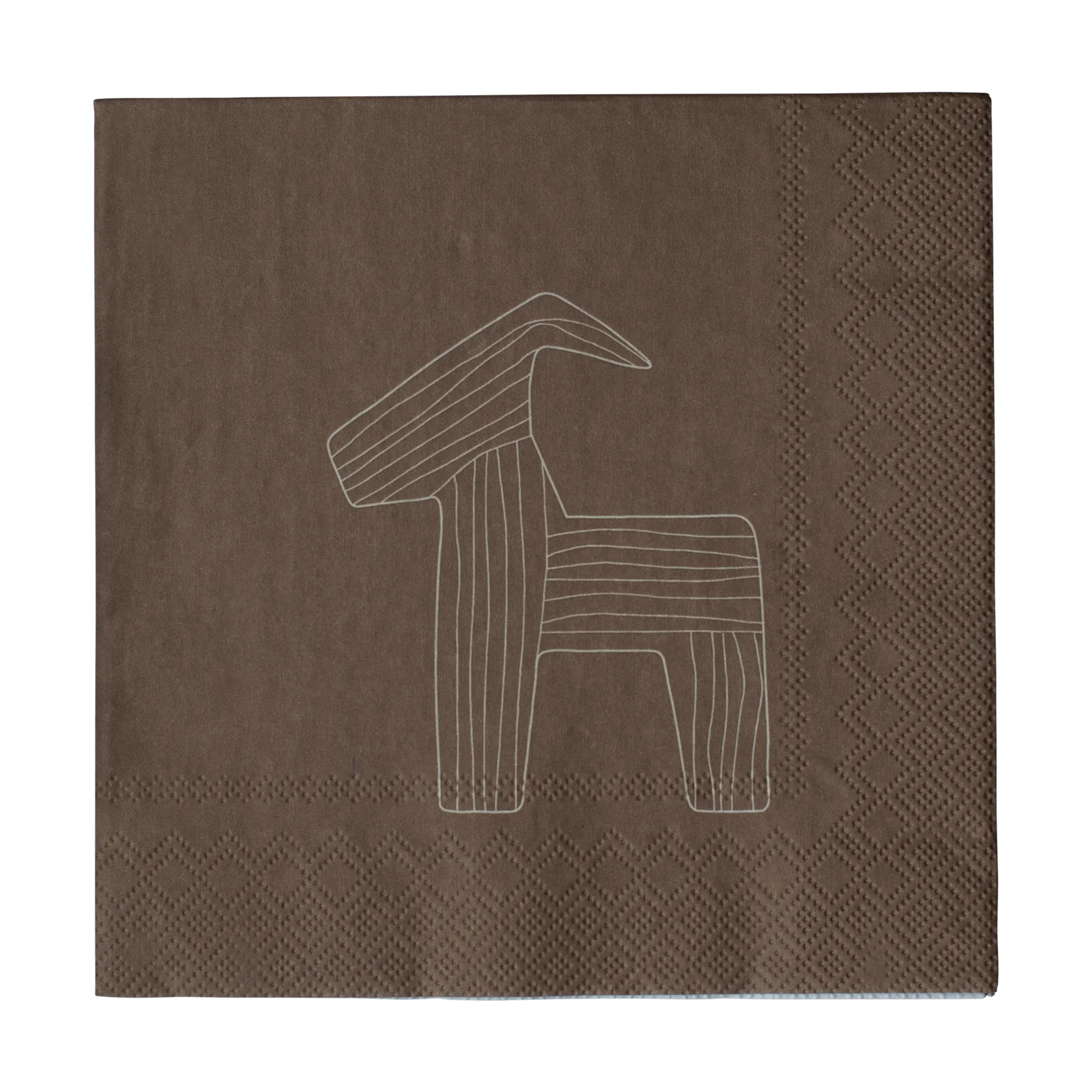 Bruse guardanapo de papel 33x33 cm pack de 20, Castanho DBKD