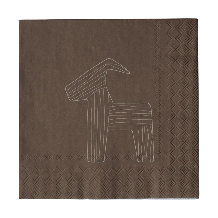 Bruse guardanapo de papel 33x33 cm pack de 20 - Castanho - DBKD