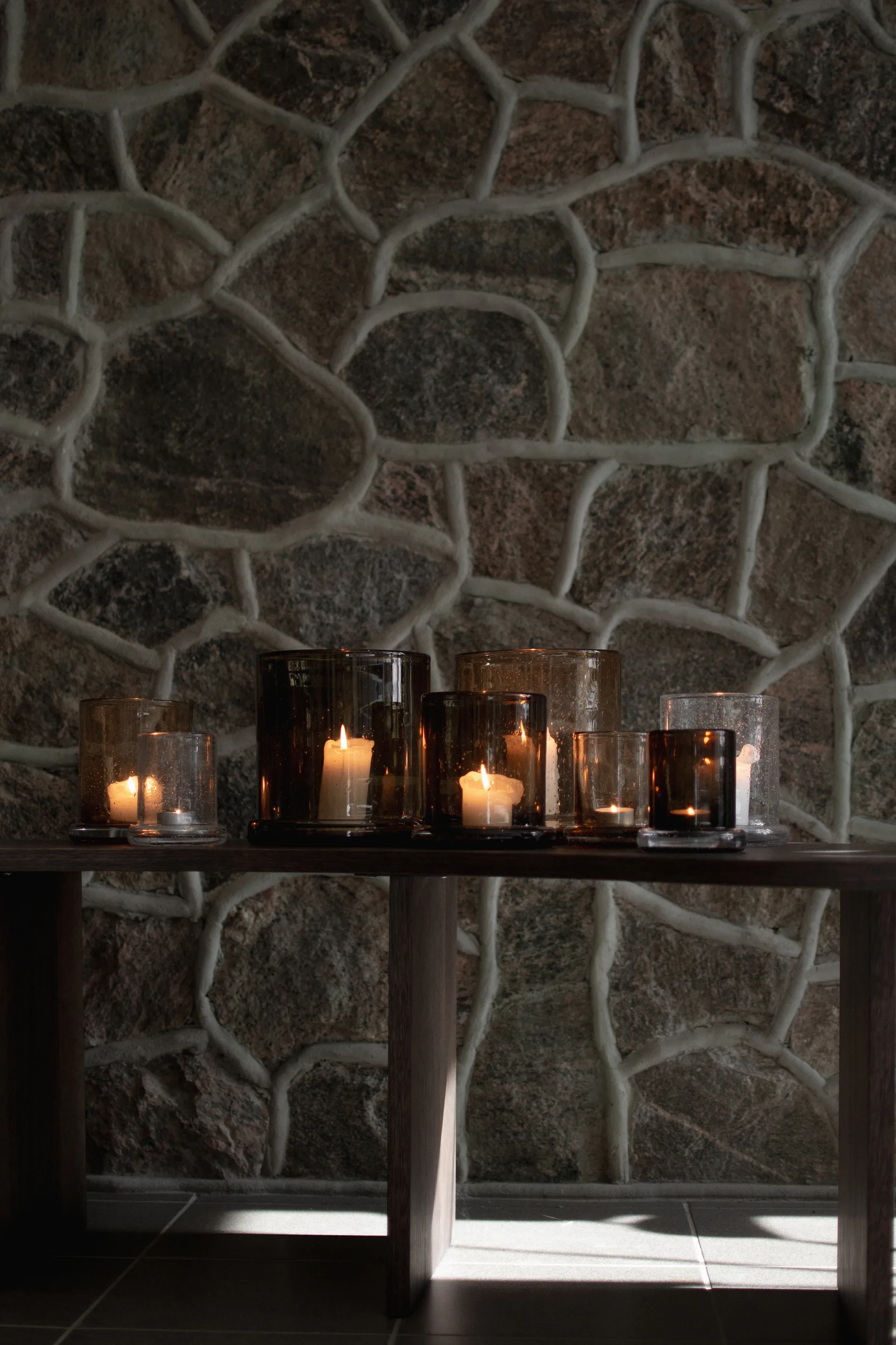 Bubble porta-velas Ø10 cm, Brown DBKD